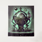  Cauldron met Green Crystal Ball en Orbs Wandkleed (Voorkant)