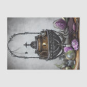 Cauldron met Witchery en Paarse Rozen Tissuepapier (Voorkant)