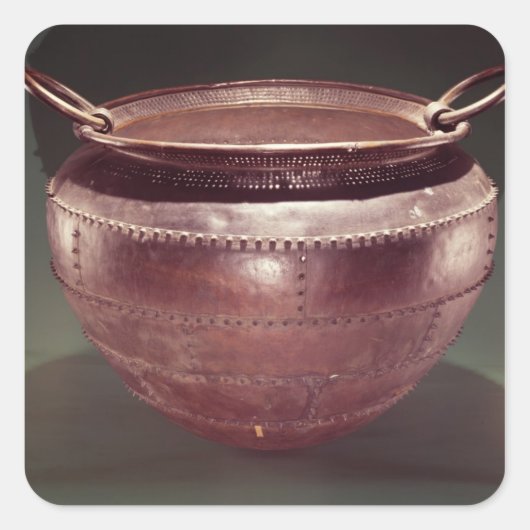 Cauldron uit Castlederg, County Tyrone Vierkante Sticker (Voorkant)