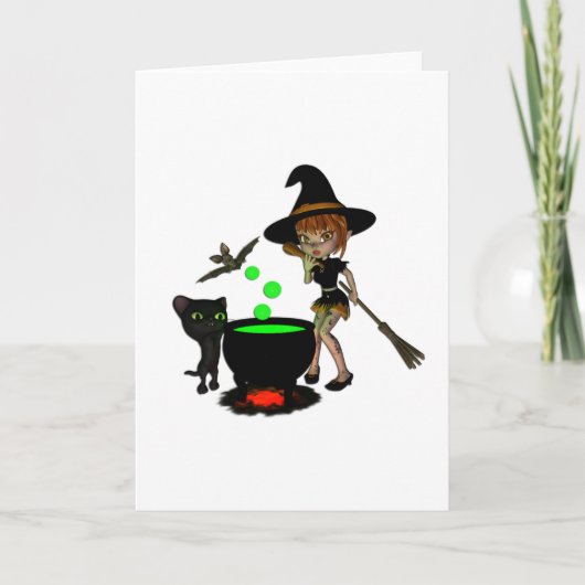 Cauldron Witch Kaart (Voorkant)