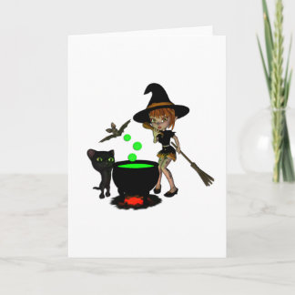 Cauldron Witch Kaart