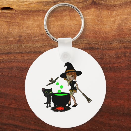 Cauldron Witch Sleutelhanger (Voorkant)