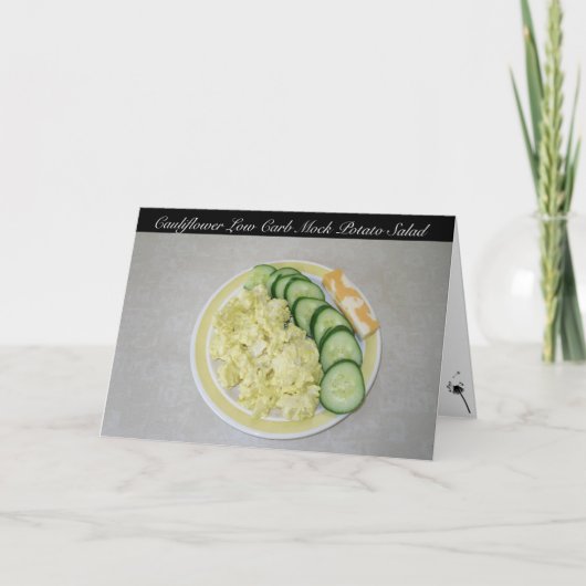 Cauliflower Low Carb Mock Potato Salad Kaart (Voorkant)
