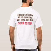 Caulk Sure van Firelands Hardware, Inc. T-Shirt (Achterkant)