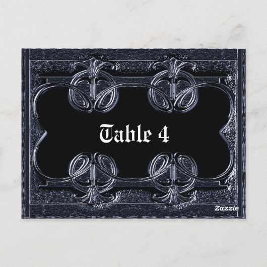 Caumartin Dawn Table Kaart (Achterkant)