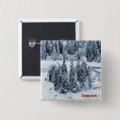 Caumasee Vierkante Button 5,1 Cm (Voorkant /achterkant)
