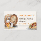 Causal Tacos Beer Luier Raffle Enclosure Kaart (Voorkant)