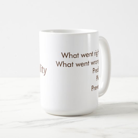 Causaliteit Koffie-Mok Koffiemok (Voorkant rechts)