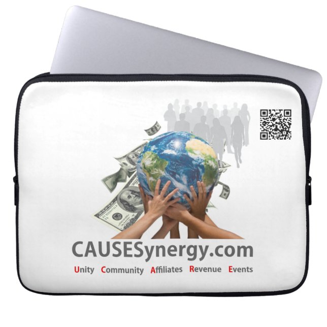 CAUSESynergy - laptophoes van 13 inch Laptop Sleeve (Voorkant)
