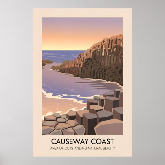 Causeway Coast AONB Reisposter Poster (Voorkant)