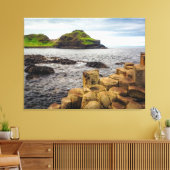 Causeway Coast Basalt Columns Ireland Landscape Canvas Afdruk (Insitu (Woonkamer))