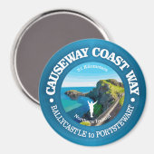Causeway Coast Way (rood) Magneet (Voorkant / Achterkant)