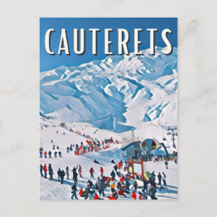 Cauterets skigebied briefkaart