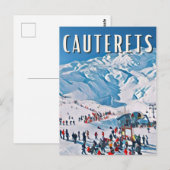 Cauterets skigebied briefkaart (Voorkant / Achterkant)