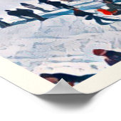 Cauterets skigebied poster (Hoek)