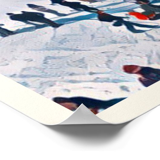 Cauterets skigebied poster (Hoek)