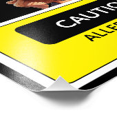 Caution Allergic to Drama Foto Afdruk (Hoek)