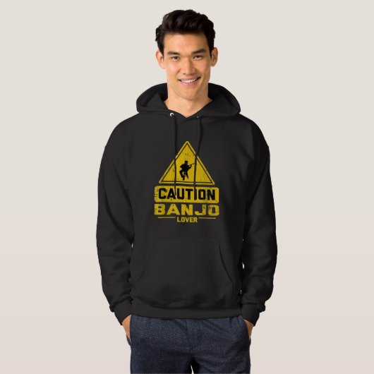 Caution Banjo Hoodie (Voorkant volledig)