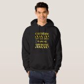 Caution can talk about skydiving for hours hoodie (Voorkant volledig)