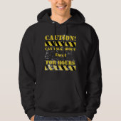 Caution can talk about tarot for hours hoodie (Voorkant)