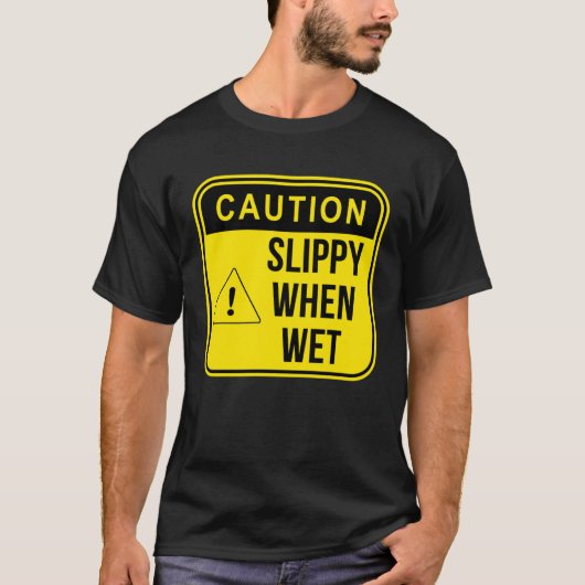 Caution Construction Danger Careful Meme  Sarcasti T-shirt (Voorkant)