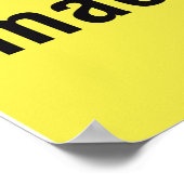 Caution Dangerous Machinery Sign Poster (Hoek)