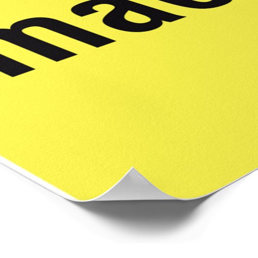 Caution Dangerous Machinery Sign Poster (Hoek)