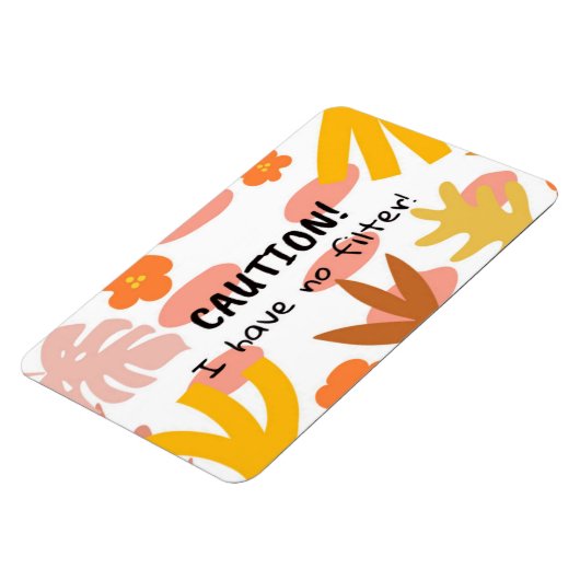 Caution Flexible Photo Magnet Magneet (Linkerzijde)