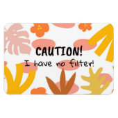 Caution Flexible Photo Magnet Magneet (Horizontaal)