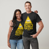 Caution Golden Retriever Lover T-shirt (Unisex)
