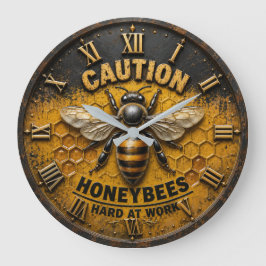 Caution Honeybees Hard at Work  Rustic Beekeeper  Grote Klok