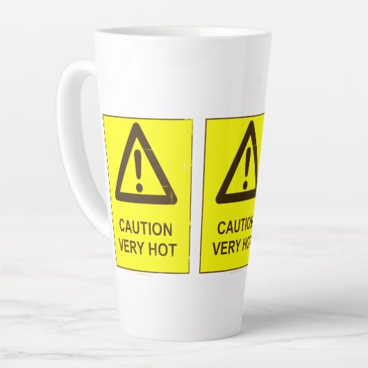 Caution - Hot Latte Mug Latte Mok (Linkerhoek)