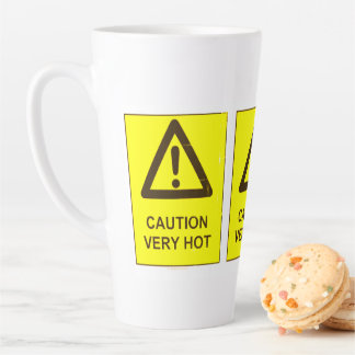 Caution - Hot Latte Mug Latte Mok