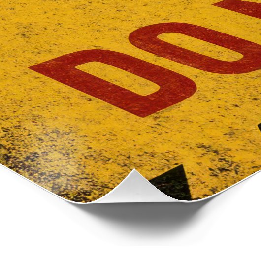 "Caution Reader In Another World Do Not Wake!" Perfect Poster (Hoek)