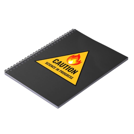 Caution Science in Progress Notitieboek (Linkerzijde)
