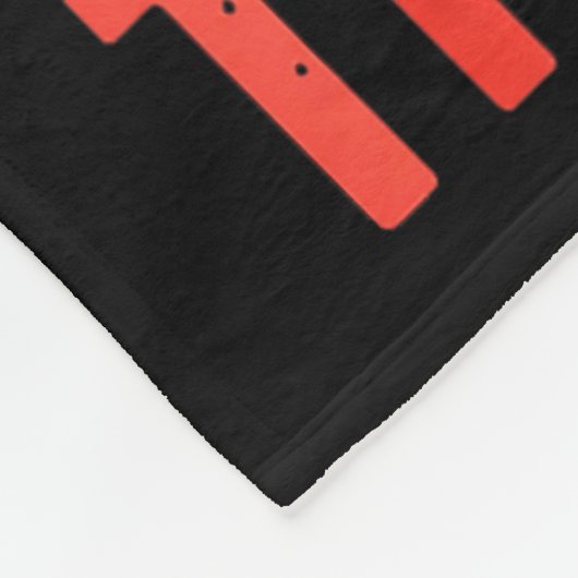 Caution Service Human Bite Training Still May Humo Fleece Deken (Hoek)