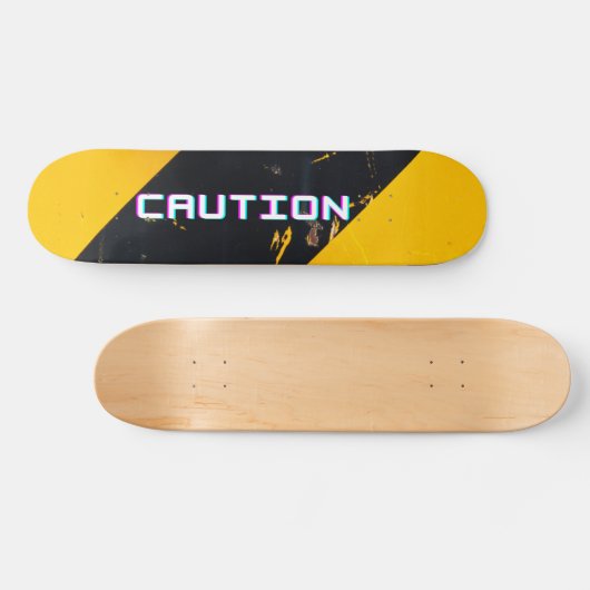 Caution Skateboard (Horizontaal)