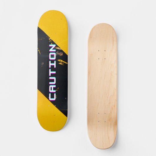 Caution Skateboard (Voorkant)