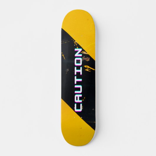 Caution Skateboard (Voorkant)