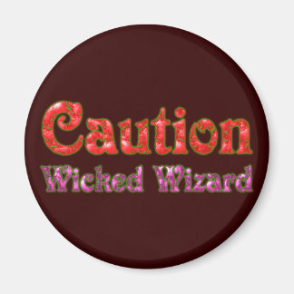Caution Wicked Wizard Magneet