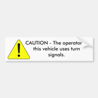 Cautionary_warning_—_Caution, VOORZICHTIGHEID - Th Bumpersticker