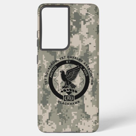 Cav Camo Samsung S21 Ultra Telefoon Case Samsung Galaxy Hoesje (Achterkant)