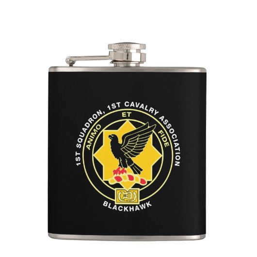 Cav Flask Klassiek Zwart Heupfles (Voorkant)