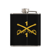 Cav Flask Klassiek Zwart Heupfles (Achterkant)