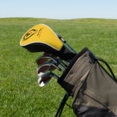 Cav Gold Golf Driver Hoofd Hoesje Golfheadcover (Insitu)
