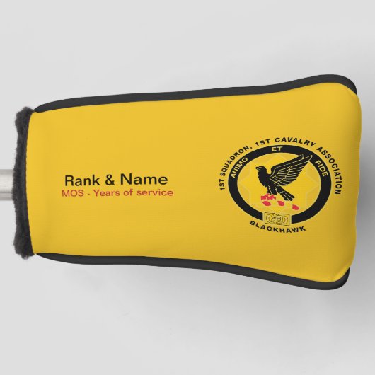 Cav Gold Golf Putter Header Hoesje Golfheadcover (Voorkant)