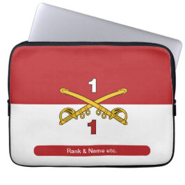 Cav Guidon Crossed Sabres Laptop Sleeve