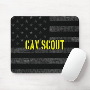 Cav Scout Ondergedreven Amerikaanse vlag Muismat