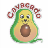Cavacado.. Ontdek de vele vormen van de kat Sticker (Voorkant)