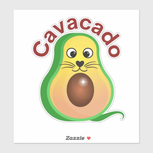 Cavacado.. Ontdek de vele vormen van de kat Sticker (Vel)